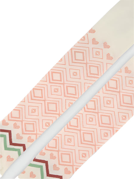 Deux par Deux Jacquard Tights Off White Girls 3-8