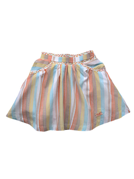 Fore N Birdie Little Girls Sorbet Stripe Skirt