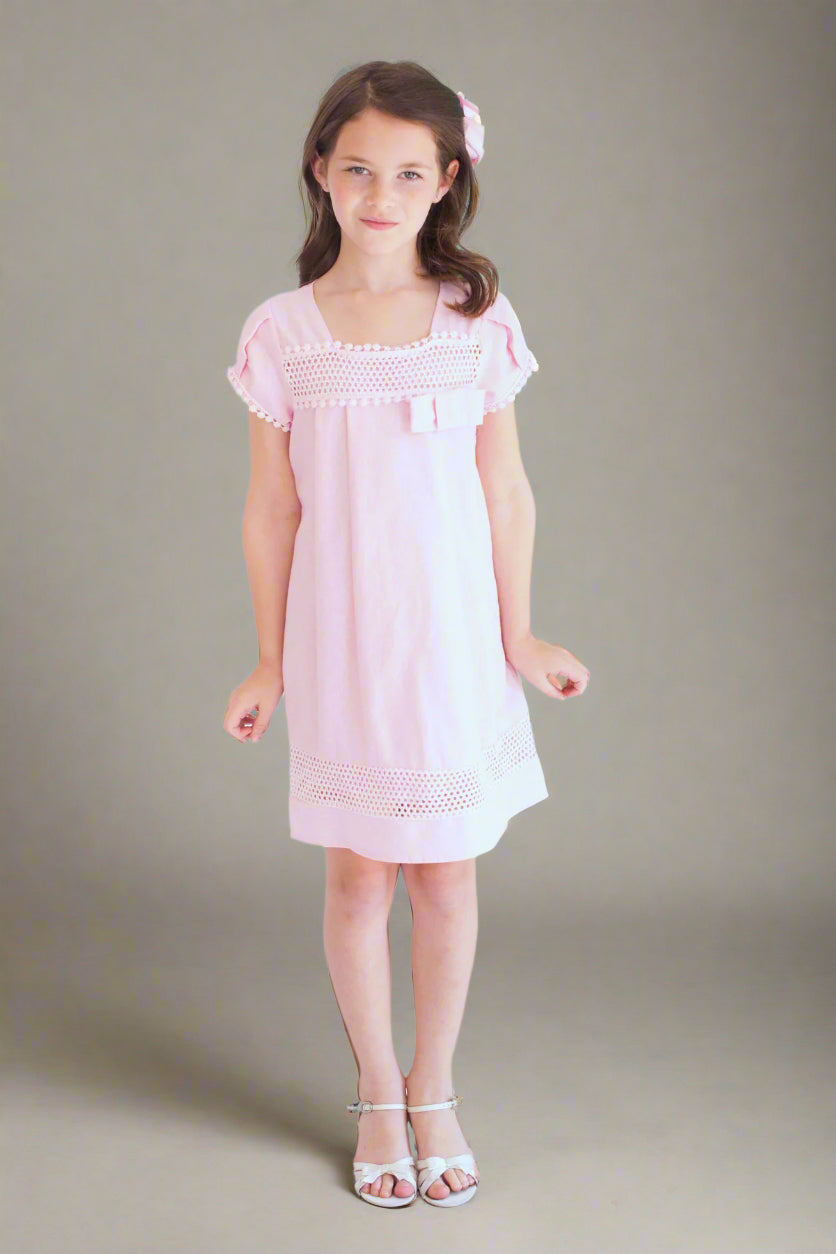LAUNDRY by Shelli Segal Pink Maria Dress Little Girls