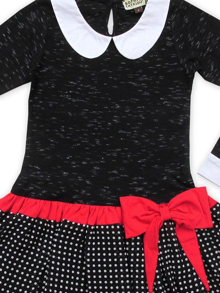 Sophie Catalou Black Brandy Drop Waist Dress Girls Sizes 3, 6