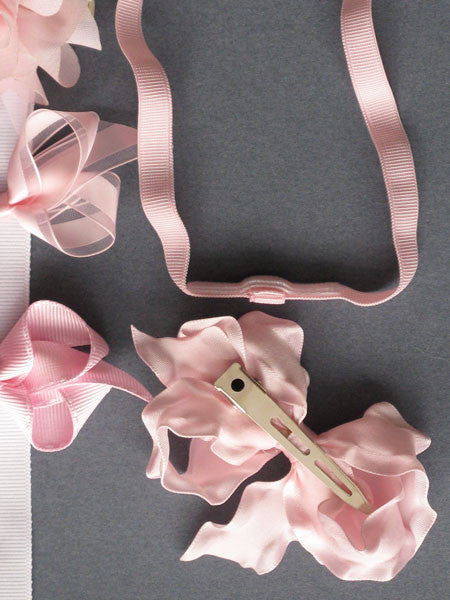 Bows Arts Baby & Toddler Girls Pink Bows on Clippies & Headband Set