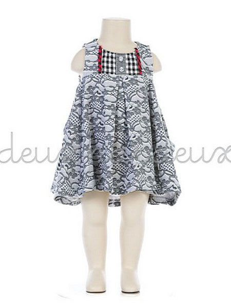 Deux Par Deux Knit Lace Pattern Dress Toddler Size 2