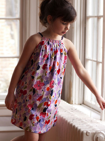 Llum Violets Print Reversible Dress Sizes 12M-2T