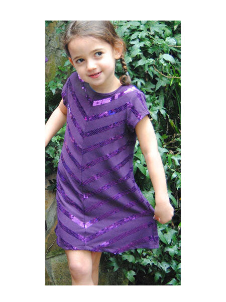 Adore La Vie Infant & Toddler Girls Chevron Sequin Dress Sizes 18M-2T