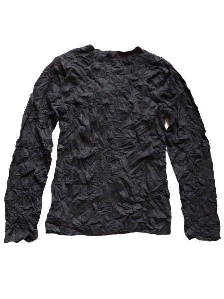 3 Pommes Girls Black Crinkled Top Sizes 4, 6