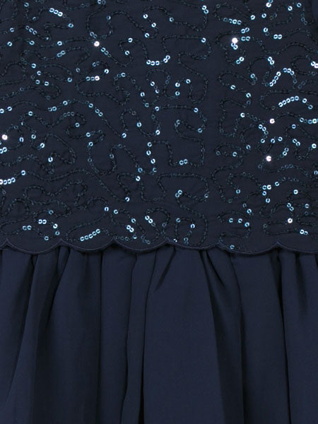 3 Pommes Free Style Navy Blue Party Dress Sizes 5-6