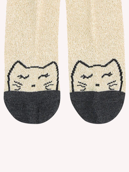 3 Pommes Gold and Chic Tights 3M-4Y