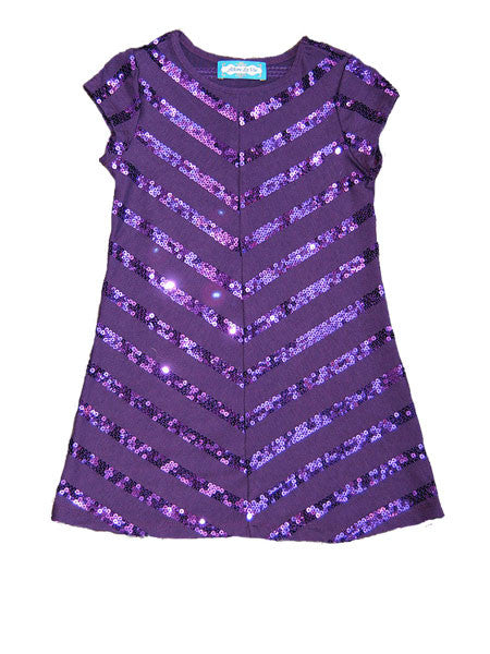 Adore La Vie Infant Toddler Girls Chevron Sequin Dress Sizes 18M