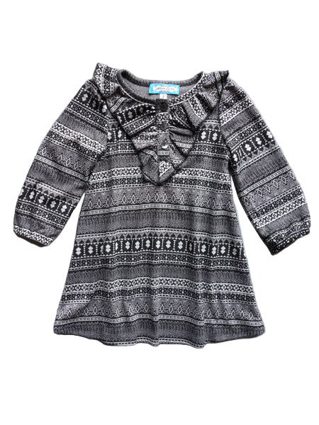 Adore La Vie Fair Isle Knit Dress Toddler & Little Girls