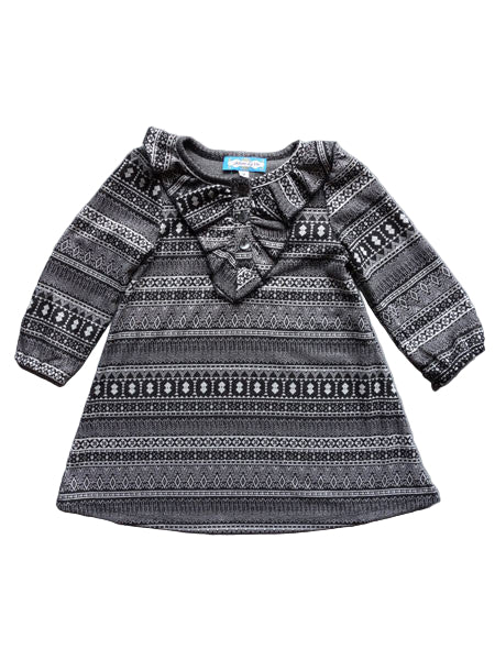 Adore La Vie Fair Isle Knit Dress Toddler & Little Girls