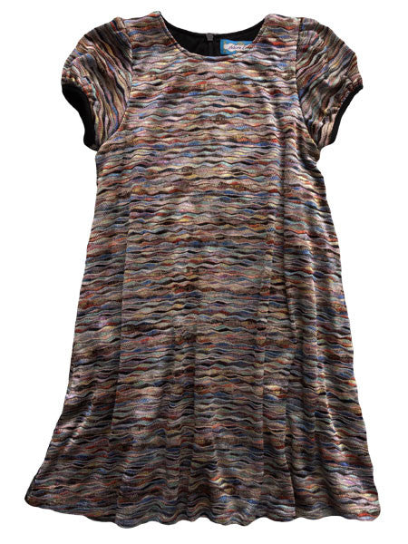 Adore La Vie Girls Textured Knit Dress Sizes 4-8