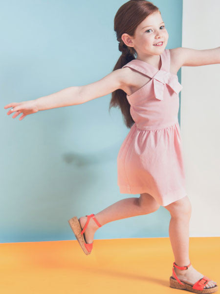 Anthem of the Ants Pink Lemonade Vintage Bow Dress Size 5