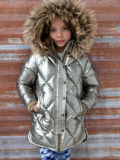 Appaman Sloan Puffer Coat Girls Size 10