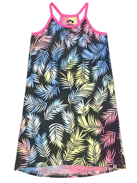 Appaman Sol Dress Palms Print