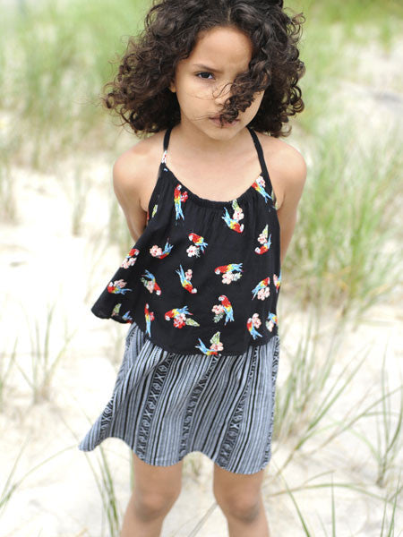 Appaman Lee Dress Tulum Stripe Girls 4-7