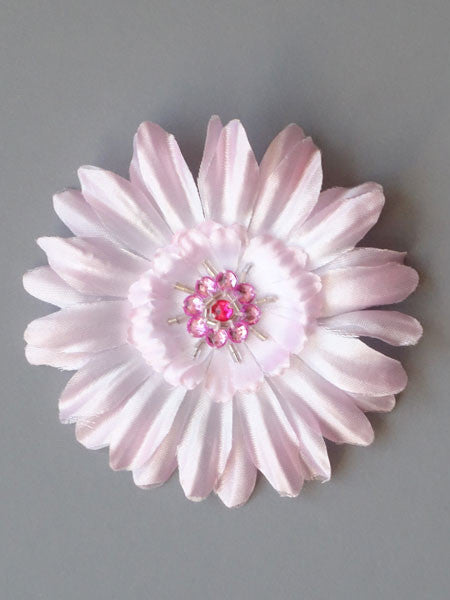 Bows Arts Pink Gerber Daisy Hair Clip