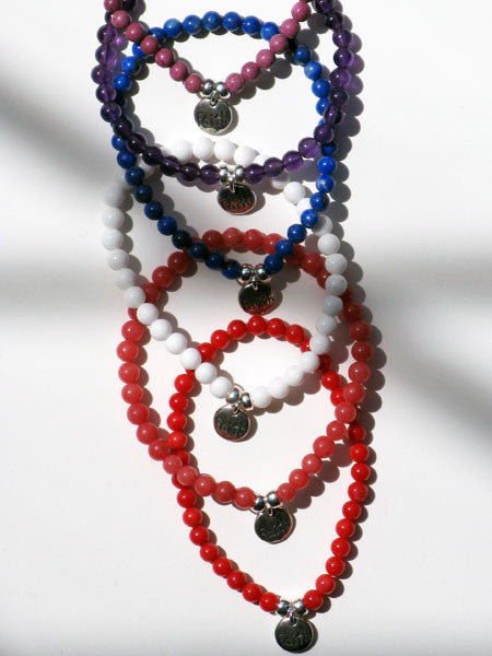 Baka Designs Inspiration Collection Natural Stone Girls Bracelets (Sold Individually)