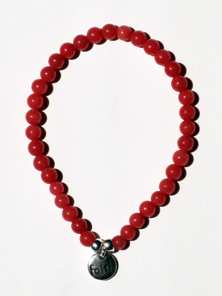 Baka Designs Inspiration Girls Bracelet Red Coral - Love or Hope