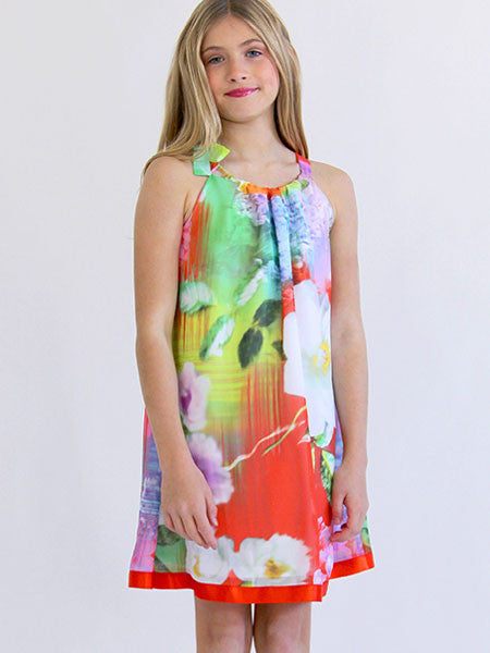 BLUSH by Us Angels Floral Chiffon Halter Dress Size 14