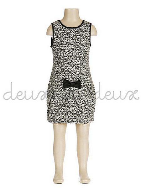 Deux Par Deux Girls Knit Leopard Jumper/Dress Sizes 8-12