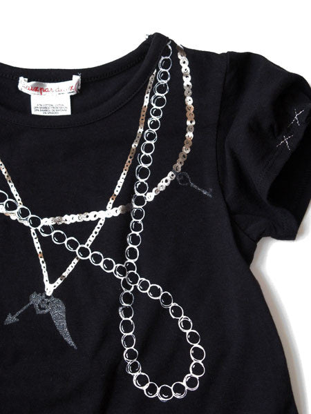 Deux Par Deux Graphic Print Necklace Dress Size 2