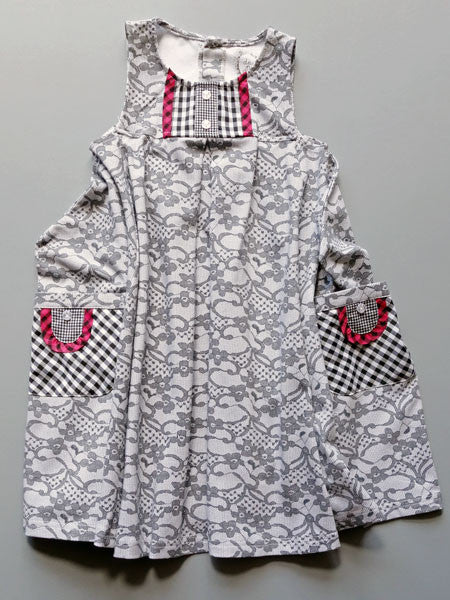 Deux Par Deux Knit Lace Pattern Dress Toddler Size 2