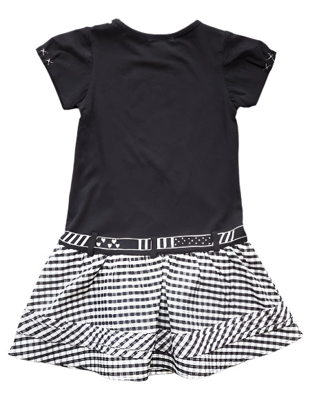 Deux Par Deux Graphic Print Necklace Dress Size 2
