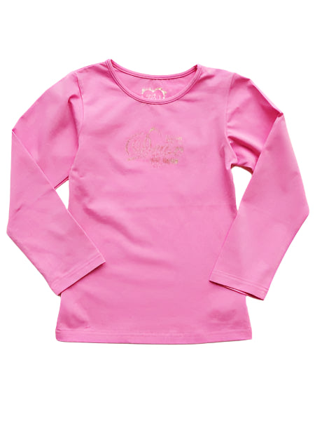 Deux Par Deux Girls Pink Tee Sizes 8-12