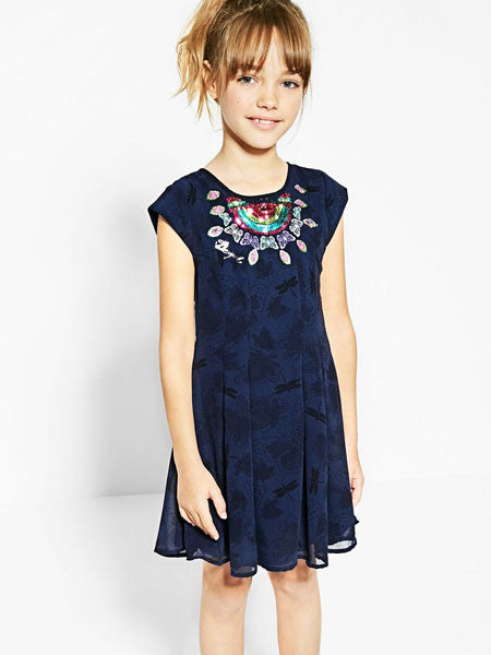 Desigual Girls Victoria Dress Sizes 5-6, 7-8