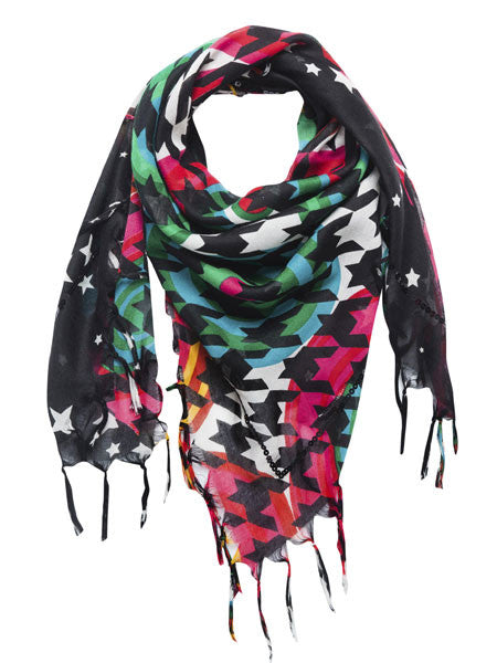 Desigual Kids Girls Black Scarf