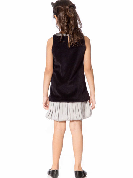 Deux Par Deux Black Velvet Dress Make A Wish Collection Girls 4, 7