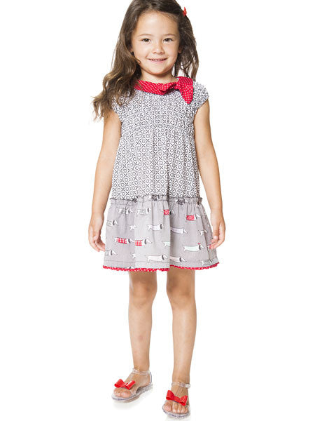 Deux Par Deux Doxie Love Jersey Dress Sizes 12M-2