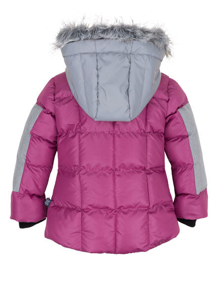 Deux Par Deux Festival Fuschia Pink Puffy Jacket Girls 4, 8