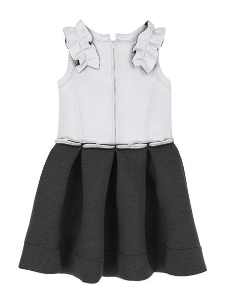 Deux Par Deux Grey Mix Neoprene Dress Sizes 5-8