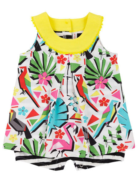 Deux Par Deux Jungle Pop One Piece Romper 24M