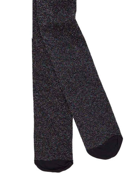 Deux Par Deux Make A Wish Black Shimmer Tights Sizes 4-14