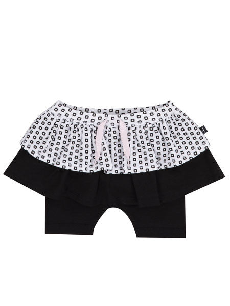 Deux Par Deux White and Black Bodysuit & Skirt Set Sizes 9M-24M