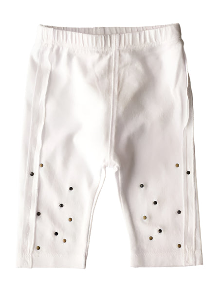 Eliane et Lena Ninche White Leggings Baby & Toddler Girls