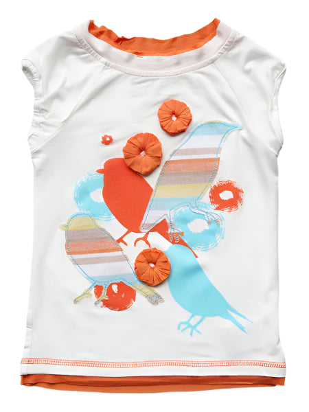 Fore N Birdie Little Girls Bird Applique Top