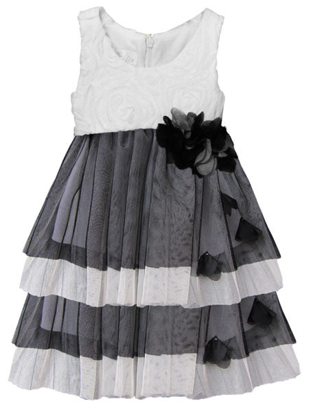 Isobella & Chloe Estelle White & Black Dress 24M