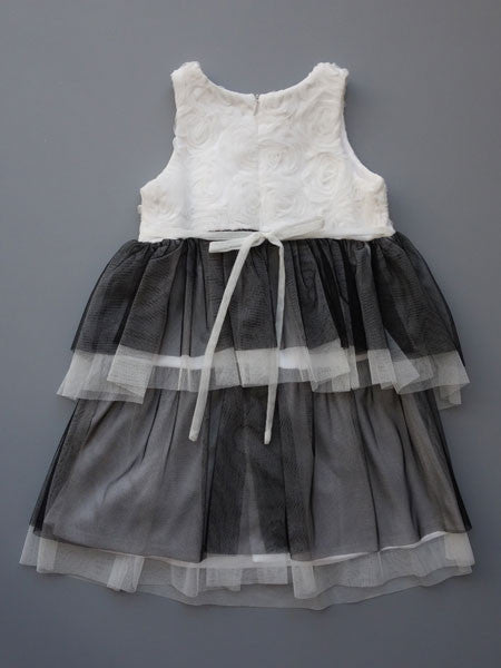Isobella & Chloe Estelle White & Black Dress Sizes 24M, 4T