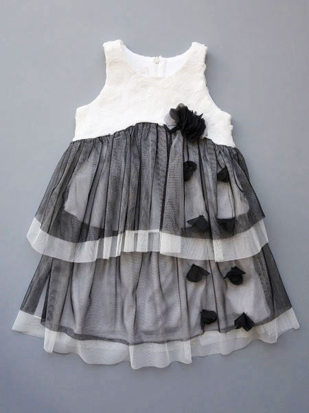 Isobella & Chloe Estelle White & Black Dress Sizes 24M, 4T