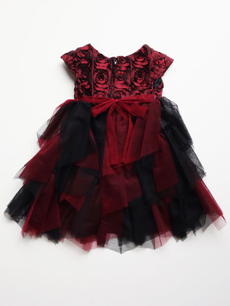 Isobella & Chloe Baby Girls Desert Fire Ruby Red Dress Size 12M