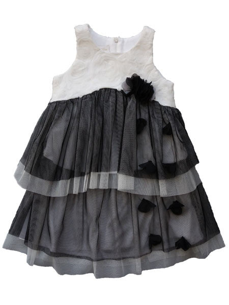 Isobella & Chloe Estelle White & Black Dress Sizes 24M, 4T