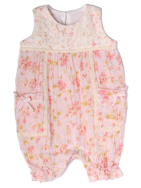 Isobella & Chloe Pretty In Pink Romper Sizes 3M, 6M, 9M