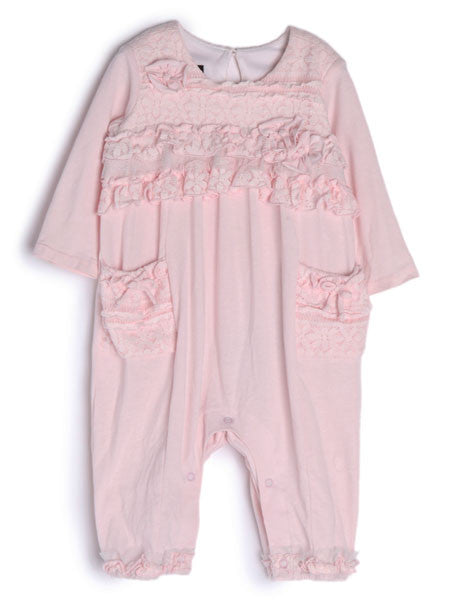 Isobella & Chloe Tickled-Pink Baby Girls Romper