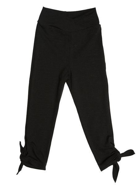 Joah Love BLack Tie Capri Leggings Girls 2, 3, 4