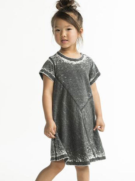 Joah Love Shanell Distressed Swing Dress Smokey Size 5