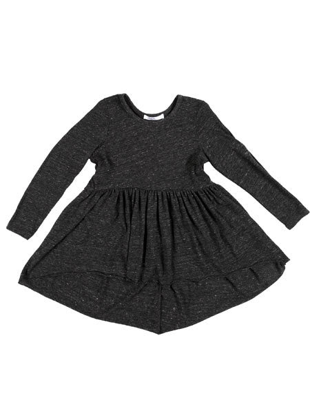 Joah Love Sofi Charcoal Hi Lo Tunic Top Girls 4-12