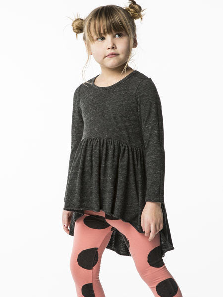 Joah Love Sofi Charcoal Hi Lo Tunic Top Girls 4-12